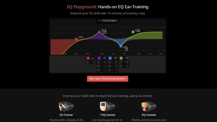 Сервис SoundGym представил EQ Playground