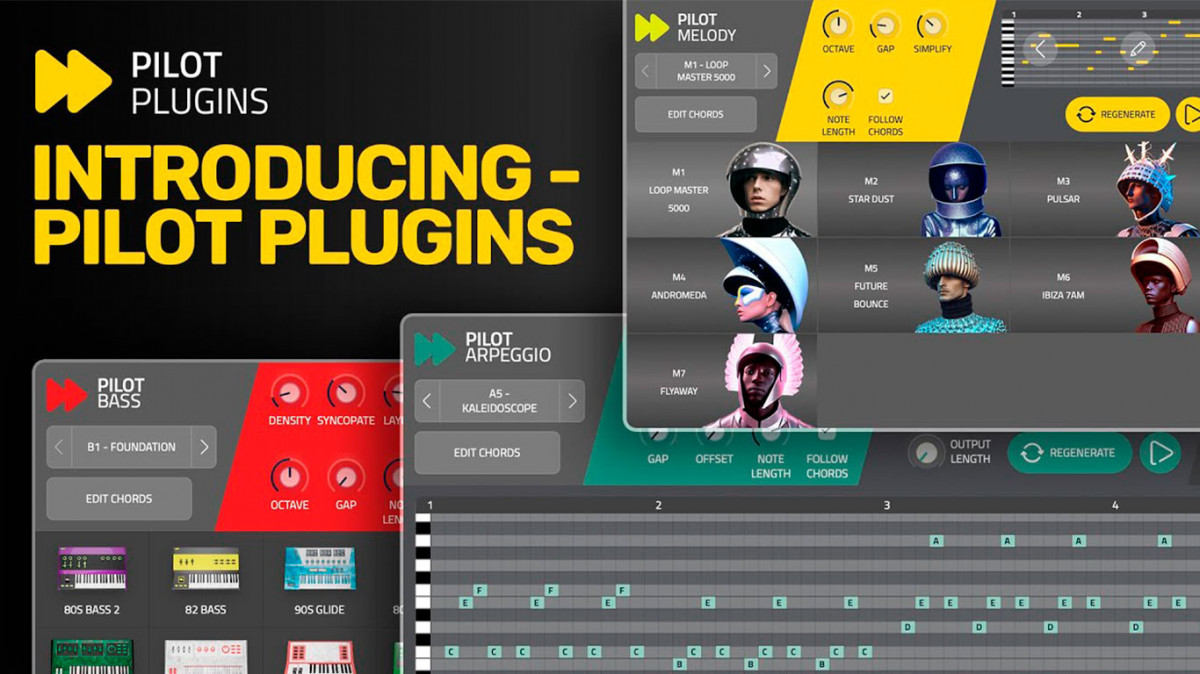 Mixed In Key Pilot Plugins генерируют мелодии, бас и аккомпанемент с помощью ИИ-аватаров