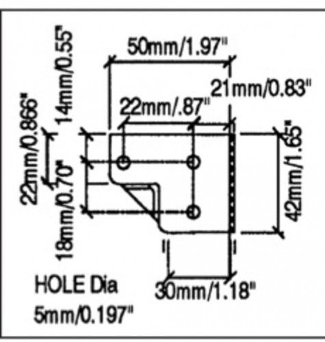 Penn Elcom B1128Z Мебельный уголок с ребрами жесткости превью 1