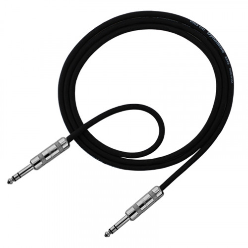 RapcoHorizon BP-10/SS.K  стерео патч кабель 1/4" Jack - 1/4" Jack, 3 м, черный. 