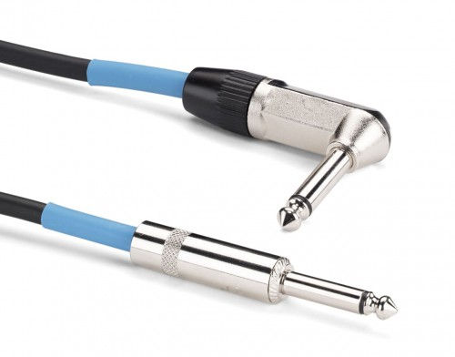 Samson TIL3 кабель 1/4"Jack-1/4"Jack(угловой), 1 м, черный. 