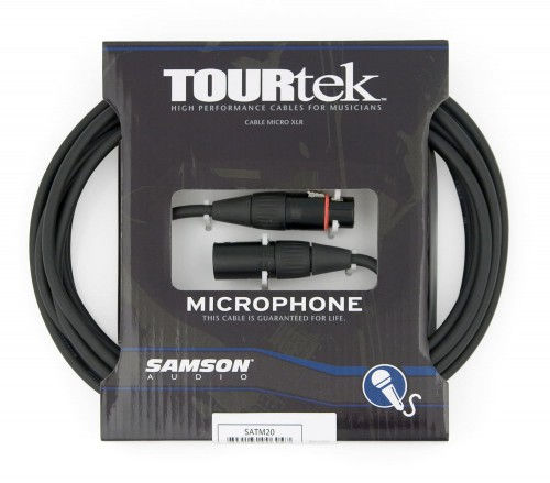 Samson TM20 кабель XLR3M - XLR3F,  длина 6 м, черный превью 1