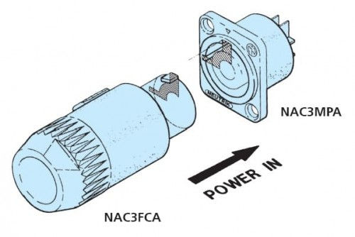 Neutrik NAC3MPA-1 разъем панельный электропитания Powercon превью 2