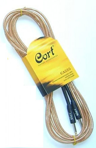 Cort CA-525 NAT гитарный кабель 4,5 м, Natural, разъемы 1/4"Jack превью 0