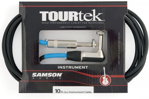 Samson TIL10 кабель 1/4"Jack-1/4"Jack(угловой), 2 м, черный превью 2
