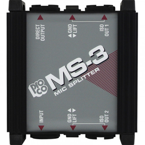 ProCo MS3 микрофонный сплиттер, 1 вход х 3 выхода превью 2