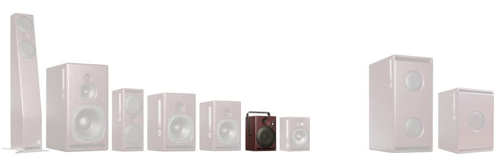 PSI Audio A14-M Red активный студийный монитор Hi-End класса 100 Вт фото 2